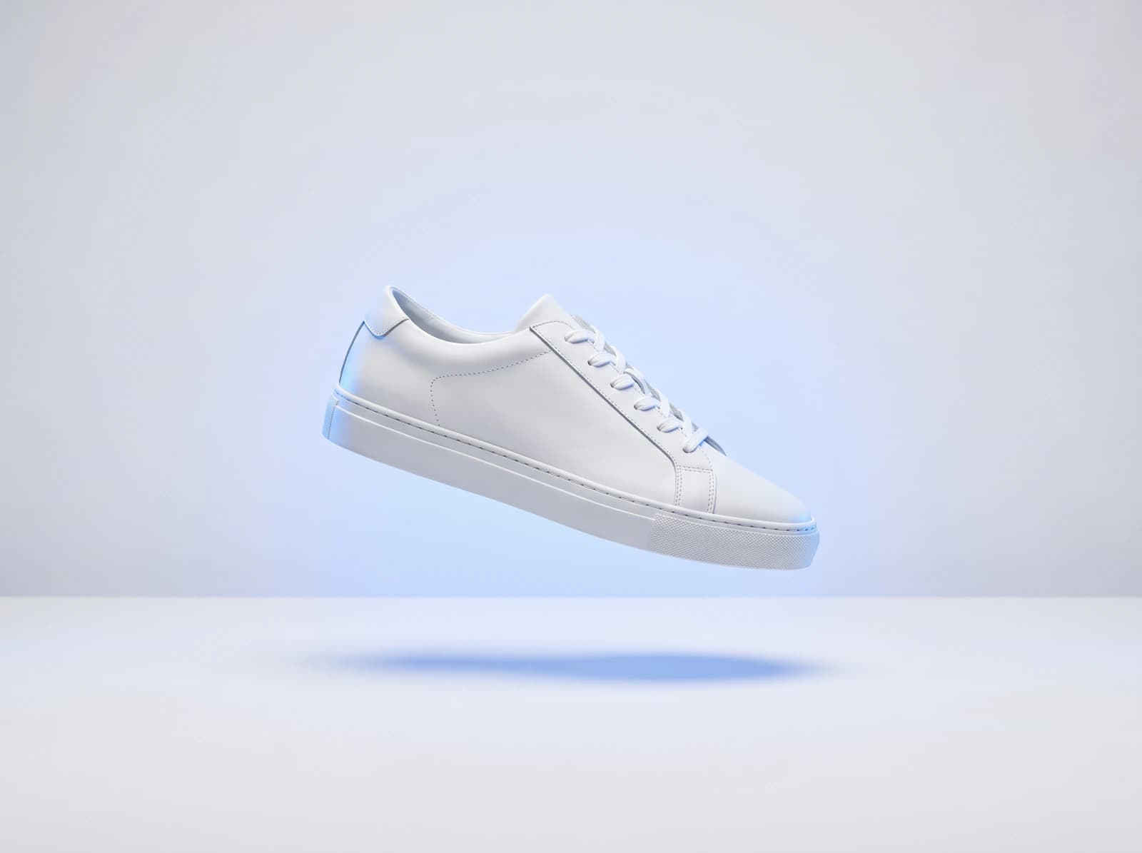 A sneaker photographed for a check